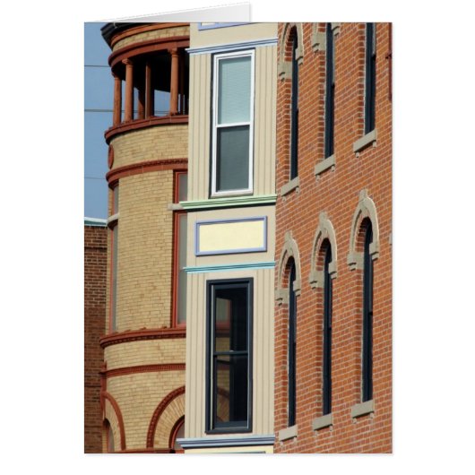 Farbige Gebäude-Front (Vorne)