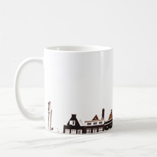 FARBIGE GEBÄUDE KAFFEETASSE (Links)