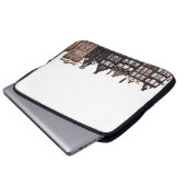 FARBIGE GEBÄUDE LAPTOPSCHUTZHÜLLE (Vorne Knopf)