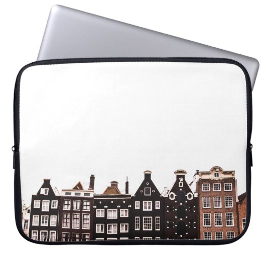FARBIGE GEBÄUDE LAPTOPSCHUTZHÜLLE (Vorderseite)