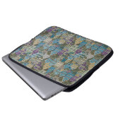 Farbige Gebäude Laptopschutzhülle (Vorne Knopf)