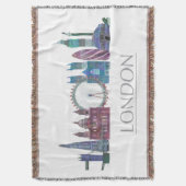 Farbige Gebäude Londons Skyline Decke (Vorderseite Vertikal)