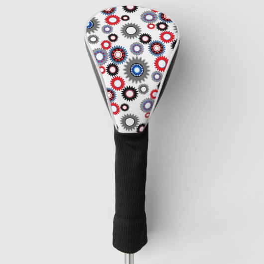 Farbige Geber Golf Headcover (Vorderseite)