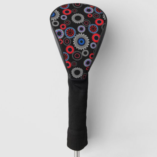 Farbige Geber Golf Headcover (Vorderseite)