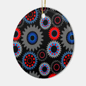 Farbige Geber Keramik Ornament (Links)