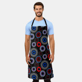 Farbige Geber Schürze (Getragen)