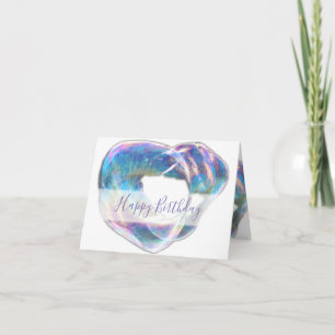 Farbige Geburtstagsfeier-Einladung mit Luftblasen Karte