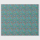 Farbige Geburtstagsfeier-Elemente Geschenkpapier (Flach)