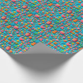 Farbige Geburtstagsfeierelemente Geschenkpapier (Ecke)