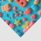 Farbige Geburtstagsfeierelemente Seidenpapier (Detail)