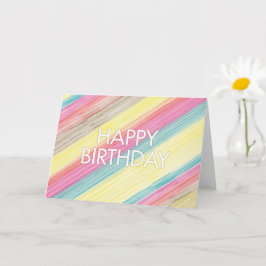 Farbige Geburtstagskarte Karte