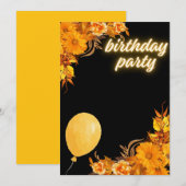 Farbige Geburtstagsparty-Einladungsdesign Einladung (Vorne/Hinten)