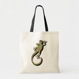 Farbige Gecko-Illustration | Süße minimale Eidechs Tragetasche
