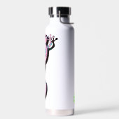 Farbige Gecko-Illustration | Süße minimale Eidechs Trinkflasche (Links)