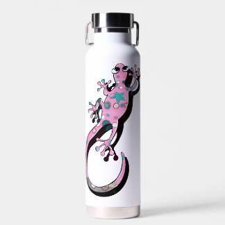 Farbige Gecko-Illustration | Süße minimale Eidechs Trinkflasche