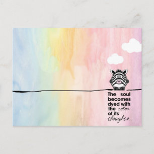 Farbige Gedanken Postkarte
