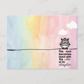 Farbige Gedanken Postkarte