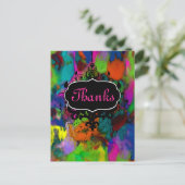 Farbige Gedanken ~ Postkarte / Einladungen (Stehend Vorderseite)