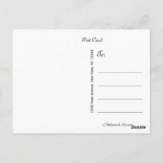 Farbige Gedanken ~ Postkarte / Einladungen (Rückseite)