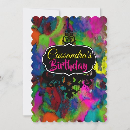 Farbige Gedanken (weitere Optionen) - UAWG / Einladung (Vorderseite)