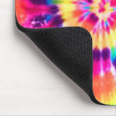 Farbige, gedrehte Regenbogenspirale Illusion Mousepad (Ecke)