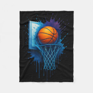 Farbige Gefärbte Krawatte Basketball-Bekleidung mi Fleecedecke