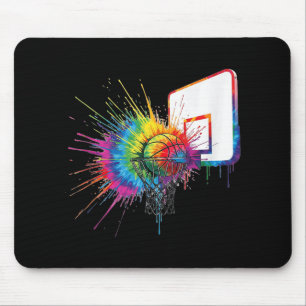 Farbige Gefärbte Krawatte Basketball Hoop Paint Sp Mousepad