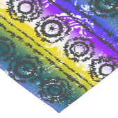 Farbige Gefärbte Krawatte Batik Design Tischläufer (Ecke)