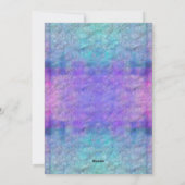 Farbige Gefärbte Krawatte Feiertagskarte (Rückseite)