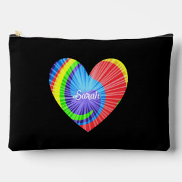 Farbige Gefärbte Krawatte Herzstück Kissen Kissen Zubehörtasche