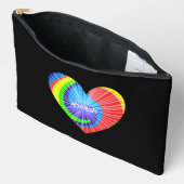 Farbige Gefärbte Krawatte Herzstück Kissen Kissen Zubehörtasche (Offen)