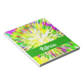 Farbige gefärbte Krawatte individuelle Name Muster Notizblock (angewinkelt)