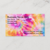 Farbige Gefärbte Krawatte Künstlerische Visitenkar Visitenkarte (Vorderseite)