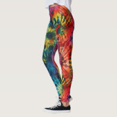 Farbige Gefärbte Krawatte Multi-Farb Leggings (Links)