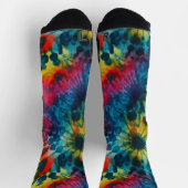 Farbige Gefärbte Krawatte Multi-Farb Socken (Oben)