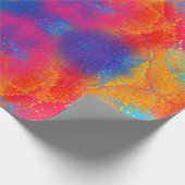 Farbige Gefärbte Krawatte Muster Niedlich Cool Hüb Geschenkpapier (Ecke)