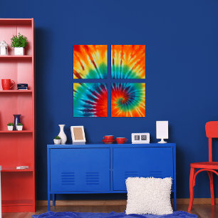 Farbige Gefärbte Krawatte Set wirbeln