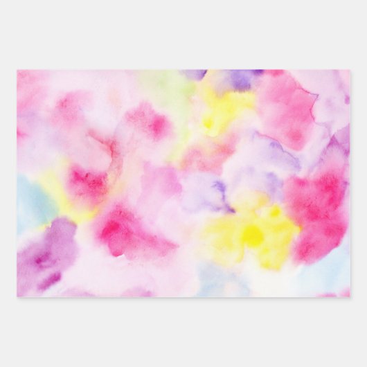 Farbige Gefärbte Krawatte Wasserfarbe Geschenkpapier Set (Vorderseite 2)