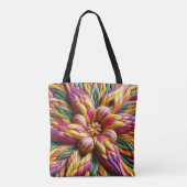 Farbige geflochtene Henkeltasche  Tasche (Rückseite)