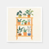 Farbige gegossene Hauspflanzen auf einem Rack Serviette (Vorderseite)