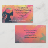 Farbige Gehirnberatung Psychiatrie Visitenkarte (Vorne/Hinten)