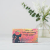 Farbige Gehirnberatung Psychiatrie Visitenkarte (Stehend Vorderseite)