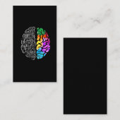 Farbige Gehirntechnik Visitenkarte (Vorne/Hinten)