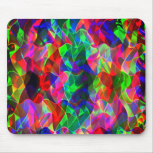Farbige, gekrümmte Dreiecke oder farbige Umrundung Mousepad