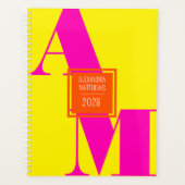 Farbige gelbe rosa, benutzerdefinierter Name des J Planer (Vorderseite)