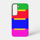 Farbige gelbe Stufen S22 Samsung Galaxy Hülle (Rückseite)