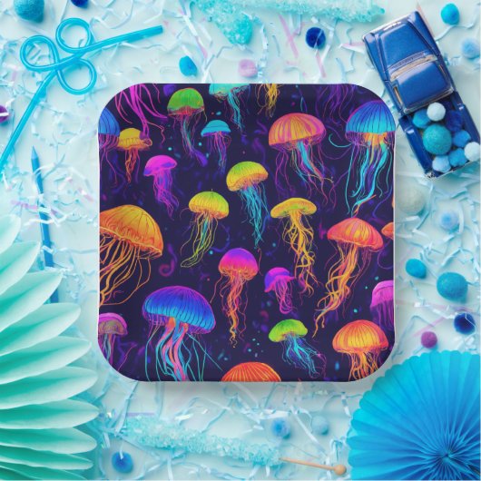 Farbige Gelee Pappteller (Party)