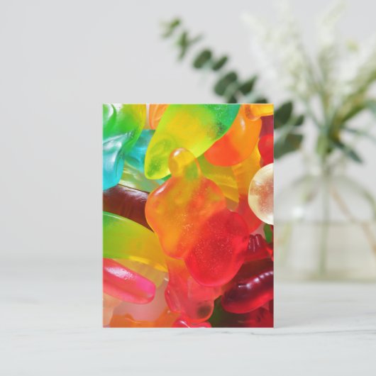 Farbige Gelee Postkarte (Stehend Vorderseite)