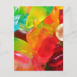 Farbige Gelee Postkarte