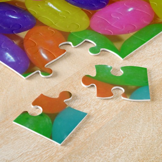 Farbige Geleebohnenkuchen Puzzle (Seite)